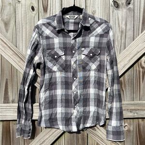 Vintage Salt Valley Western Pearl Snap Shirt Size Small